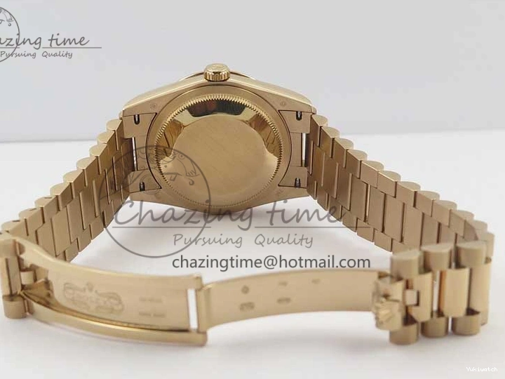 Best Bp RG Crystral 36 Edition 128239 on MOP Bracelet RG President Markers Dial Day-Date Maker White 0319